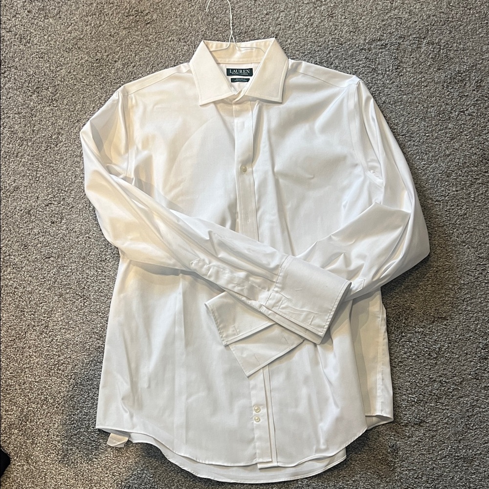 Ralph Lauren Classic White Dress Shirt with French cuffs